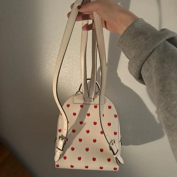 Kate Spade Cream and Red Apple Backpack Kate Spade Astrid Camera Leather Crossbody Ivory/Cream Bag  main image 4